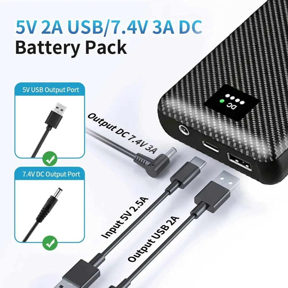 Dual-Mode Power Bank with Cooling Fan and Heated Vest Support