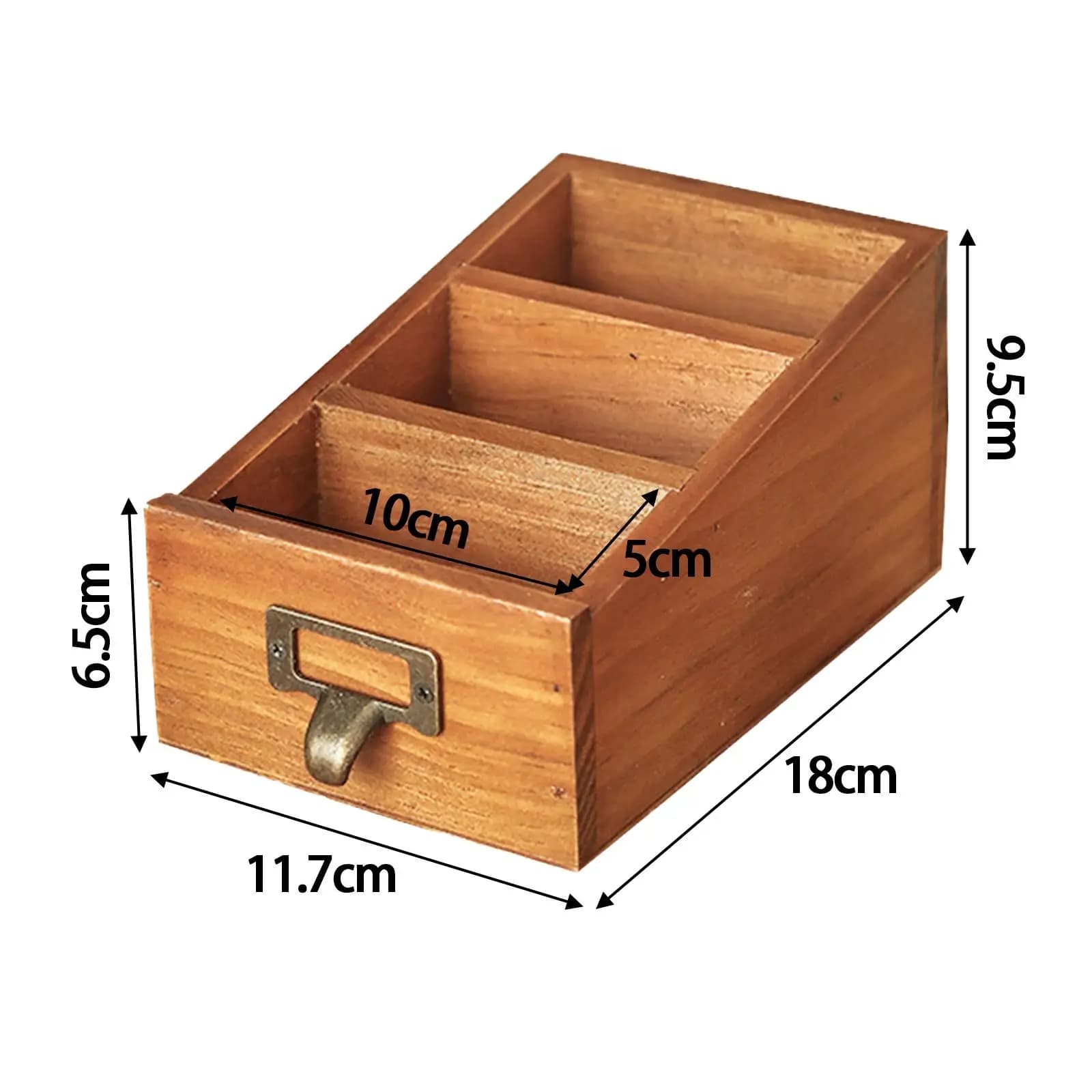 Wooden Desktop Organizer Pens Multifunctional Mini Makeup Organizer Office Supplies for Bathroom Home Countertop Office Vanity