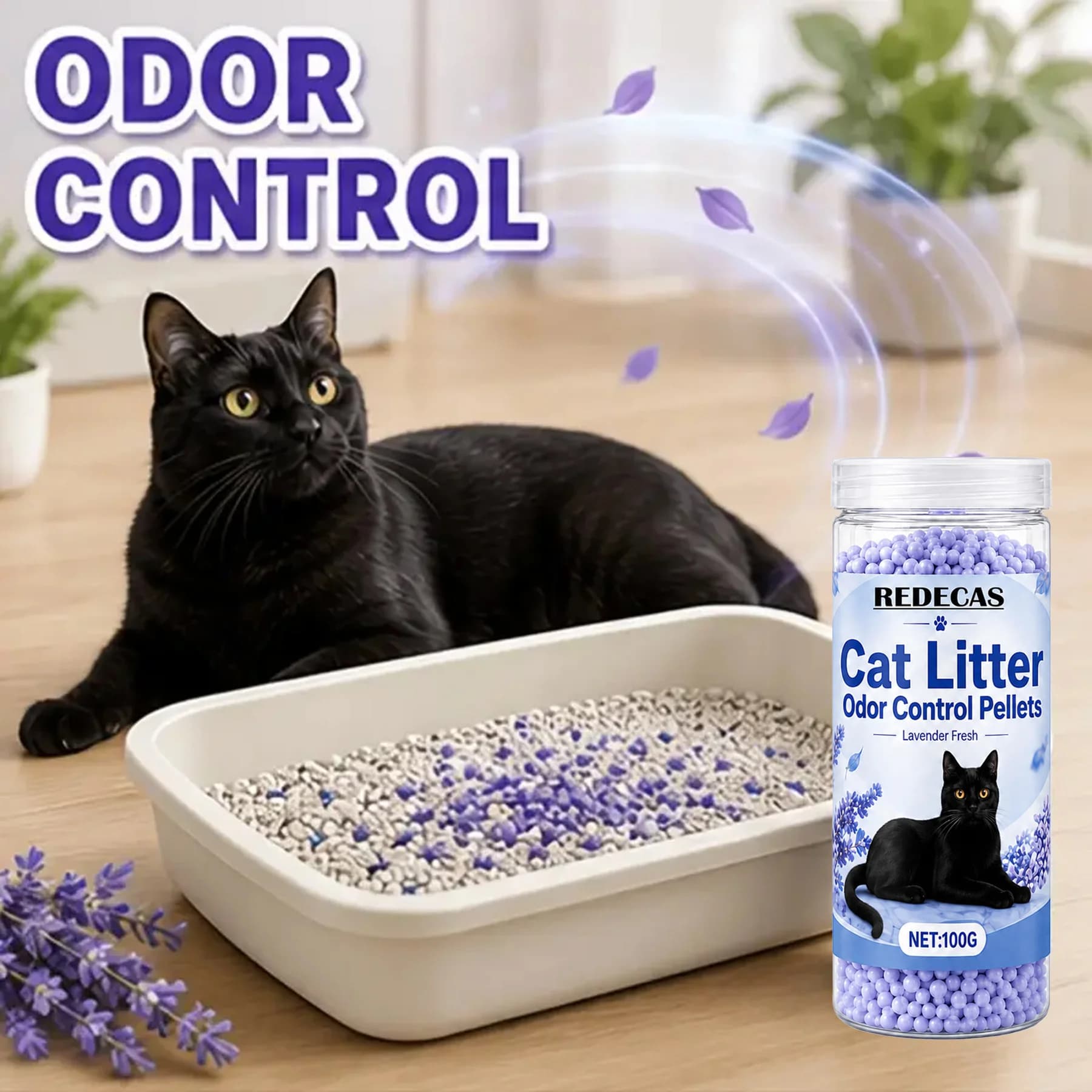 Lavender Litter Box Deodorizer Granules