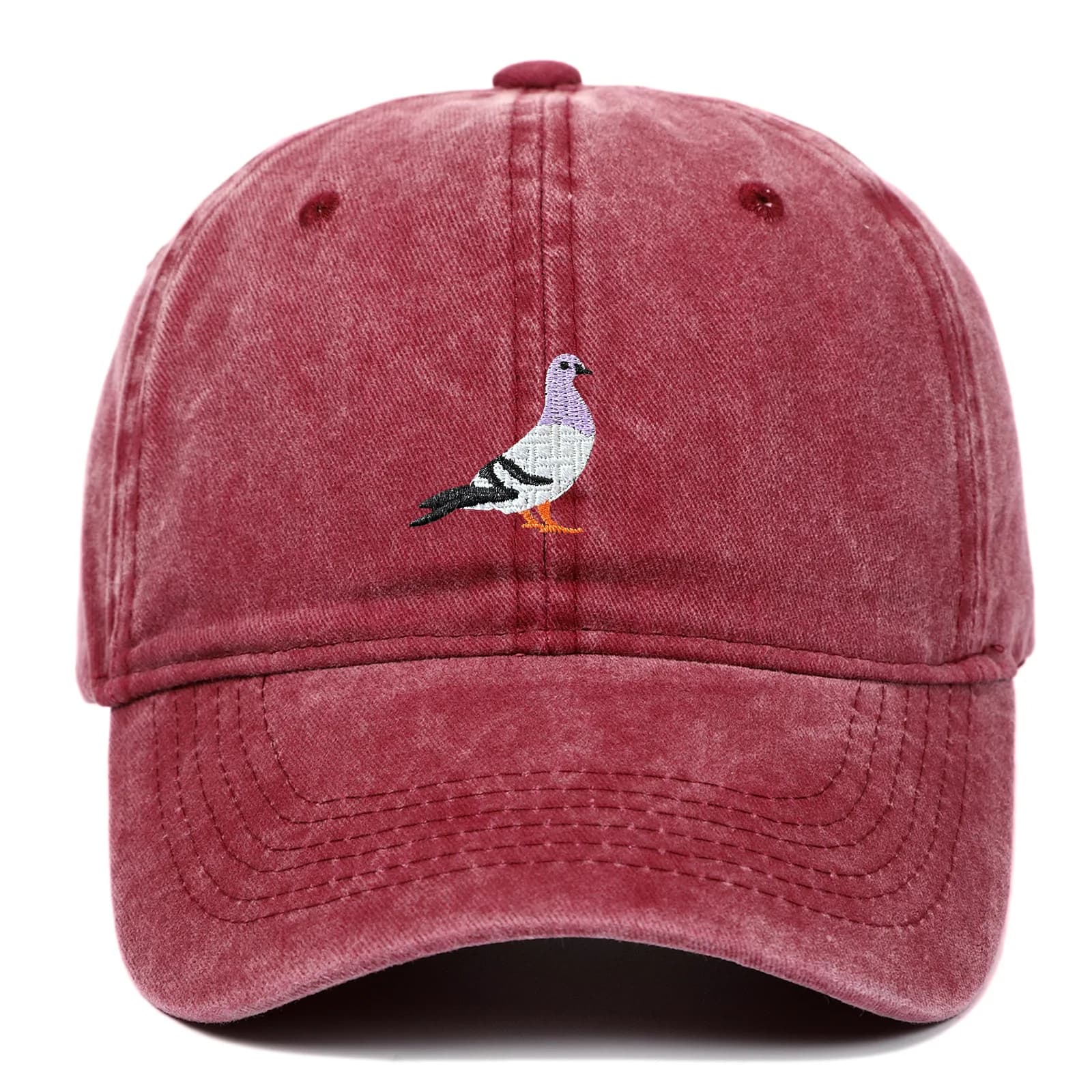 Pigeon Embroidery Baseball Cap