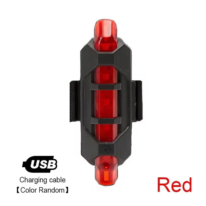 USB Rechargeable Bicycle Front and Rear Light Set