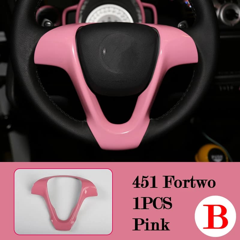 Pink ABS Interior Protective Shell Mercedes Smart 451