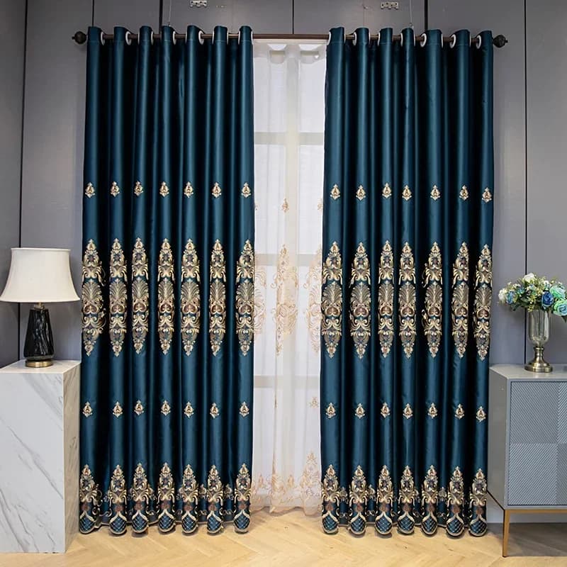 European Blackout Curtains with Heat Insulation