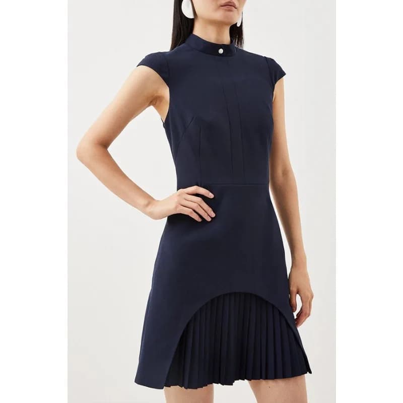 Slim A-Line Sleeveless Summer Business Dress