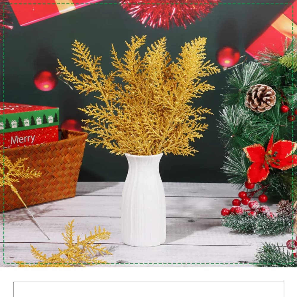 Glitter Branches Artificial Berry Floral Stems