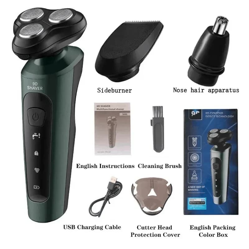 Waterproof Electric Rotary Shaver