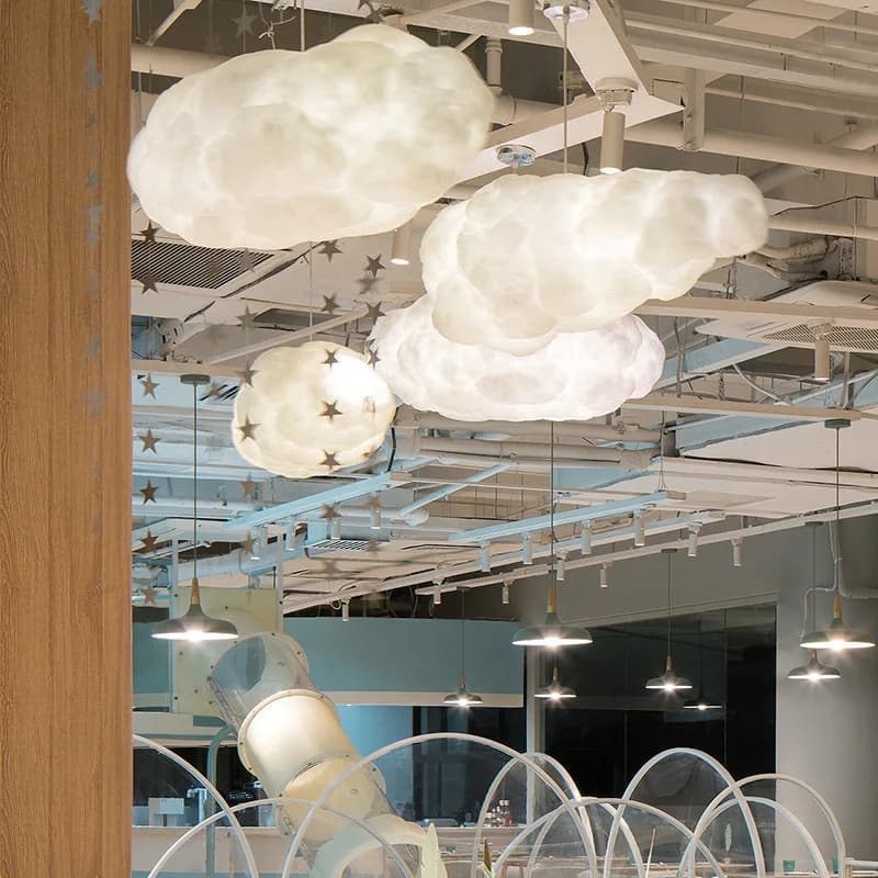 Kids' Room New Design Pendant Lamp - 11 Style Options Simulation Cloud Silk Cotton LED for Living Restaurant Indoor Decor