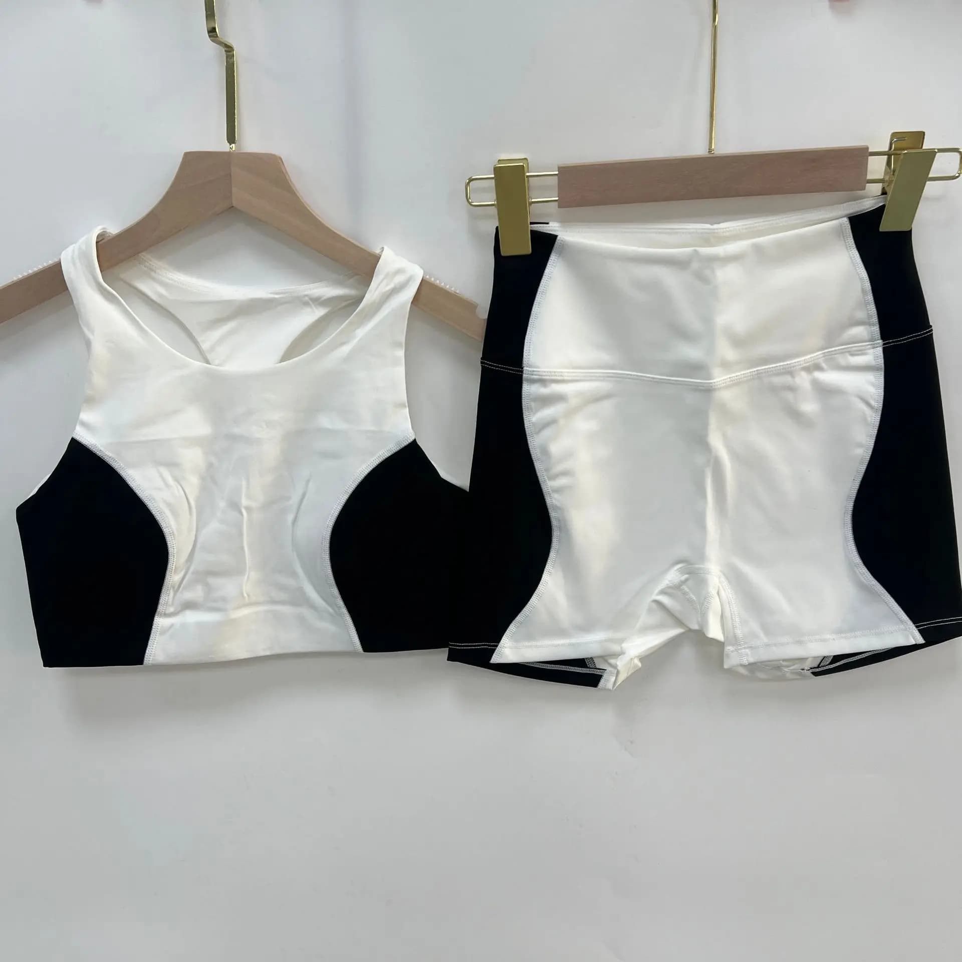 Fitness Yoga Set Crop Top High Waist Leggings Suits Women Slim Fit Summer Workout Clothes Sportswear Two Piece Sets For Woman