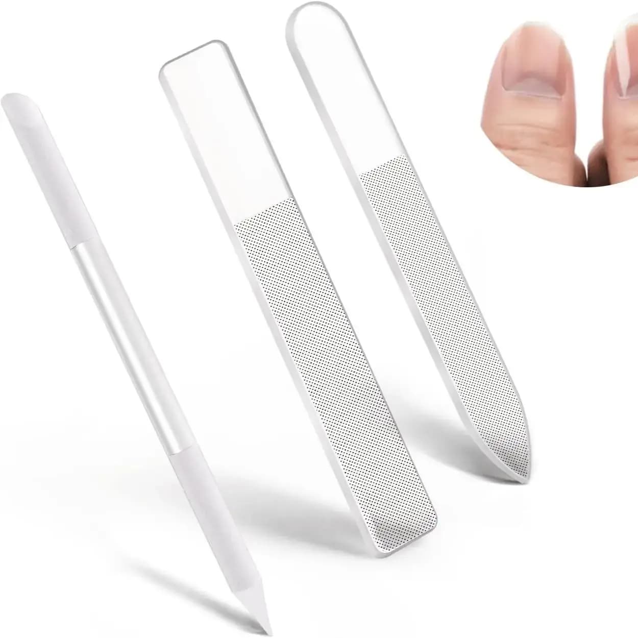 Glass Nail File and Cuticle Tool Kit