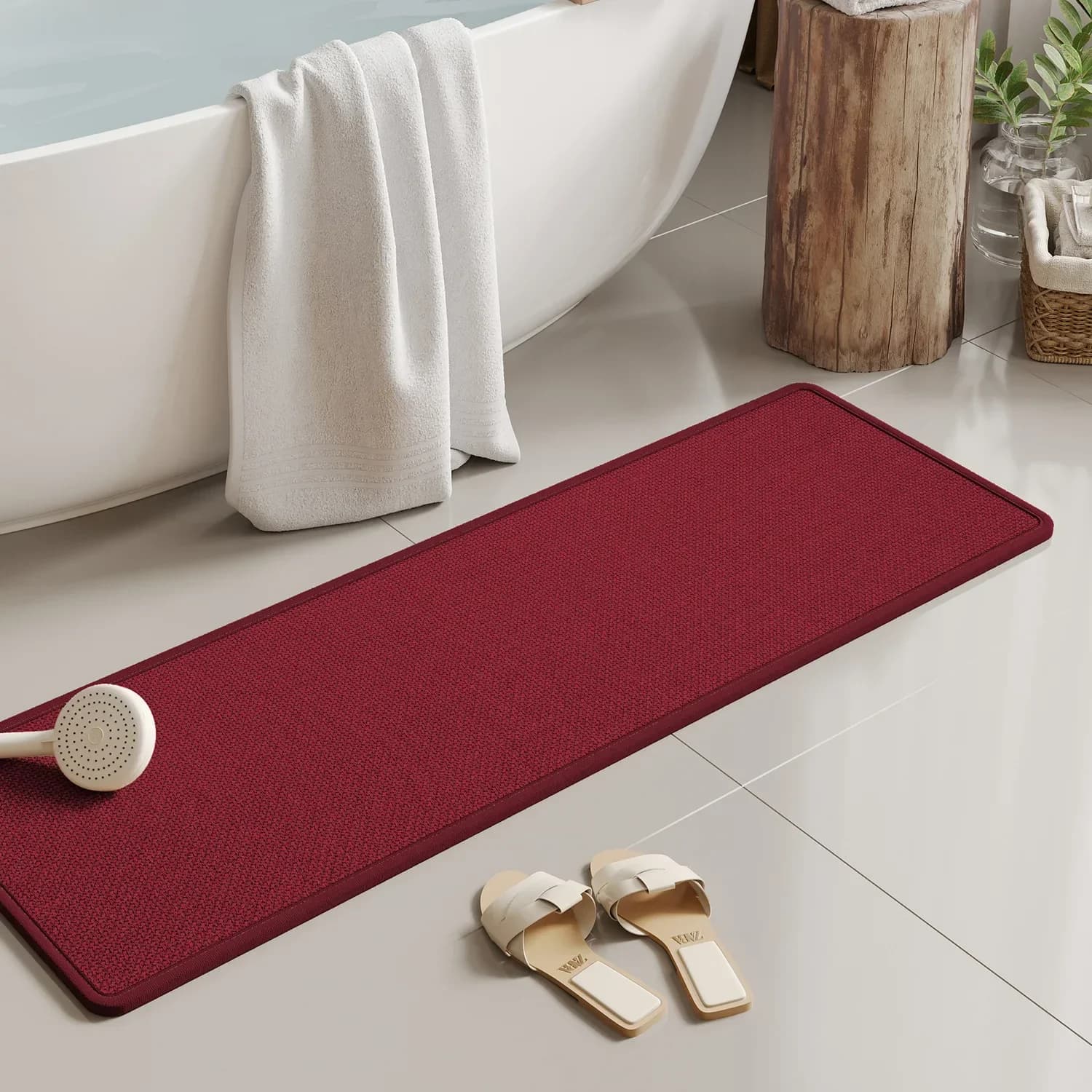 Linen Woven Bath Mat
