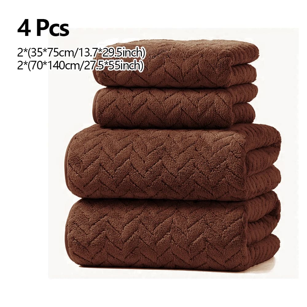 Soft Absorbent Bath Towel Set