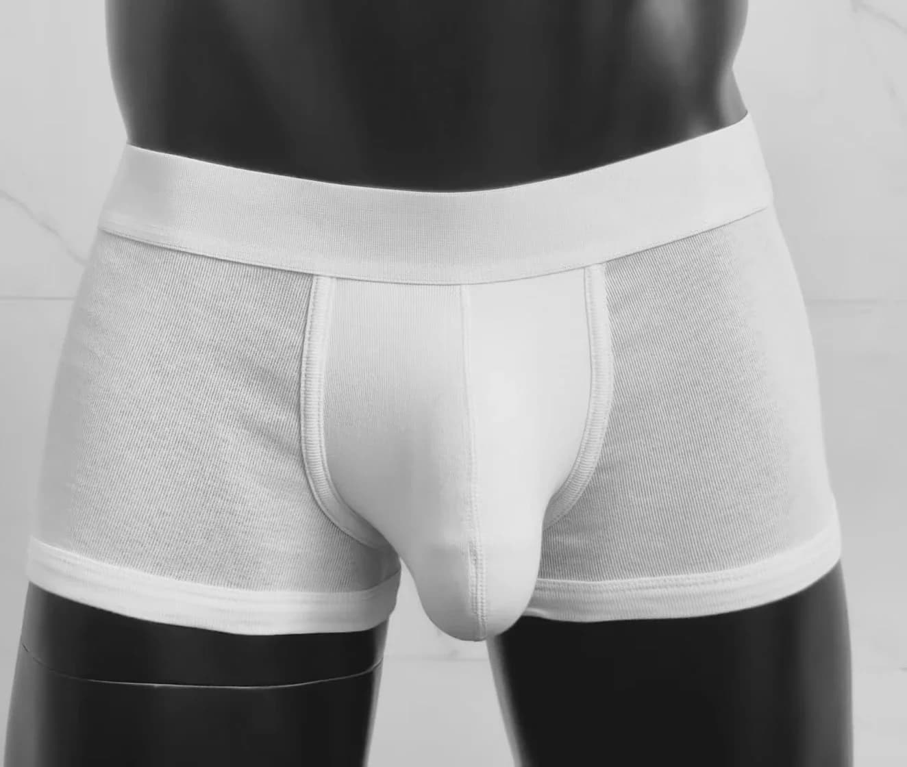 Men's Cotton Boxer Briefs with Large Pockets Comfortable Sexy Underpants Breathable Casual Briefs for Men