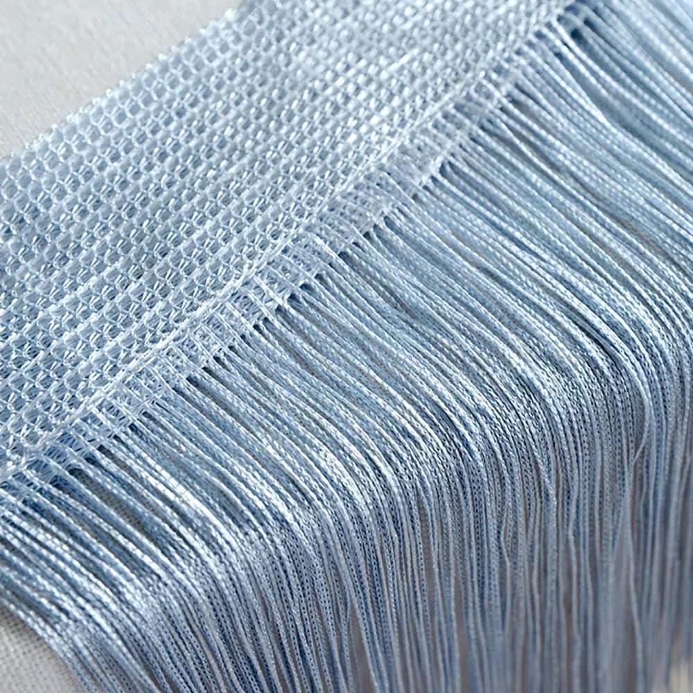 String Curtain Panel With Tassel Fringe