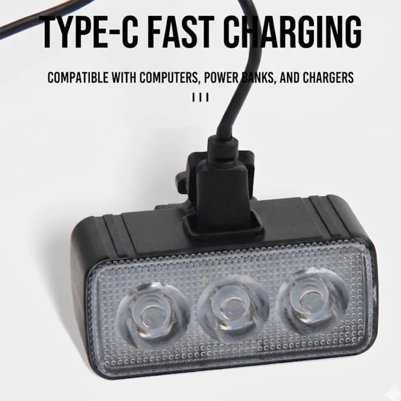 LED Bicycle Light Set Front and Rear
