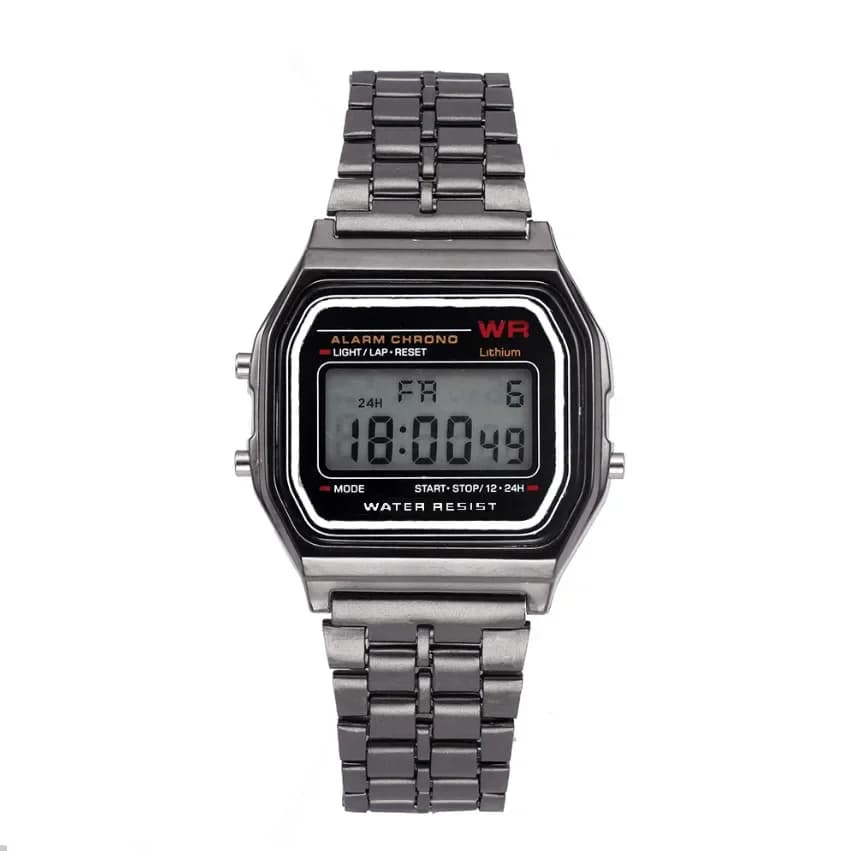Men's Digital Waterproof LED Quartz Watch