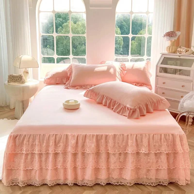 hemline-A5 / 200X220cm bed skirt