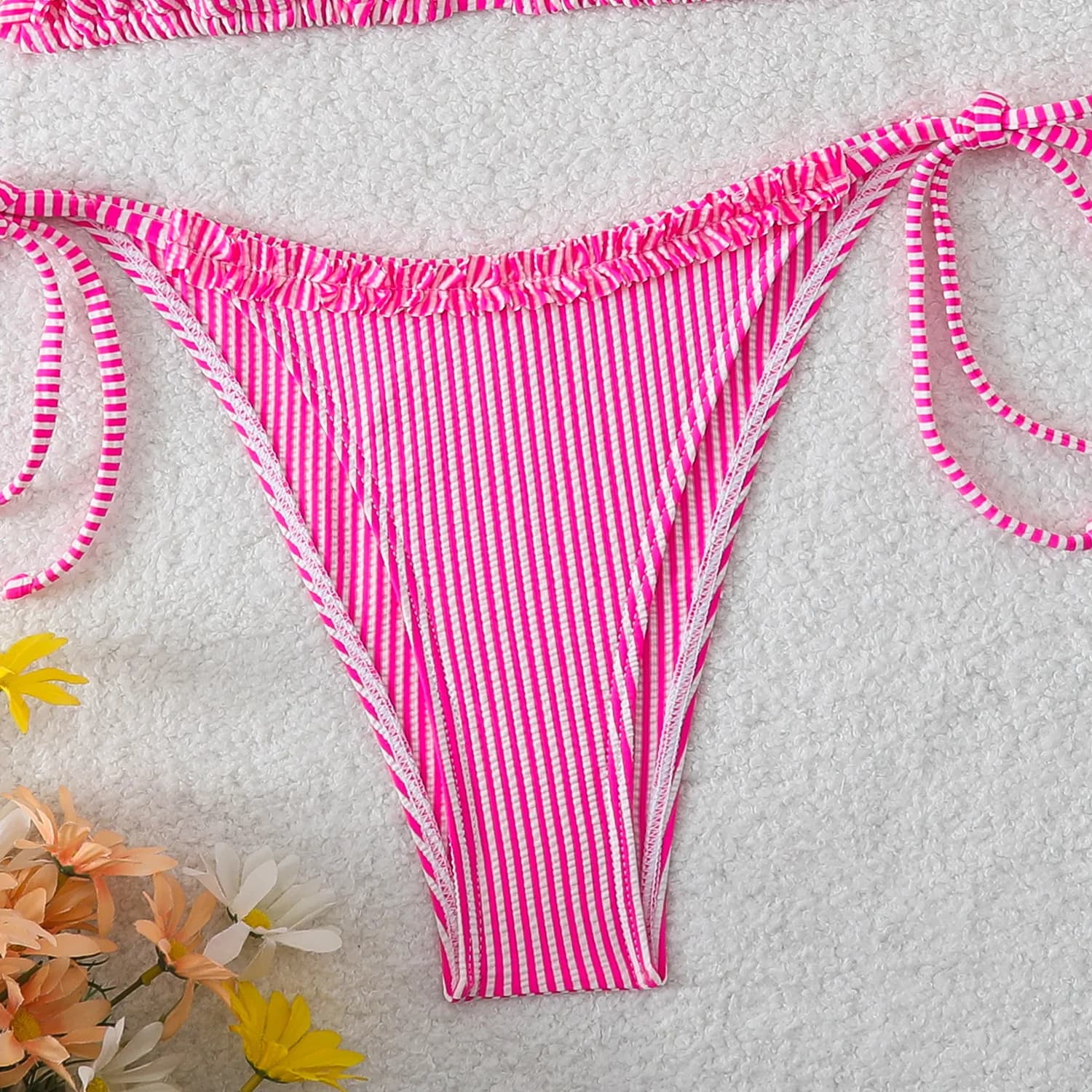Halter Tie-Side High-Waisted Bikini Set
