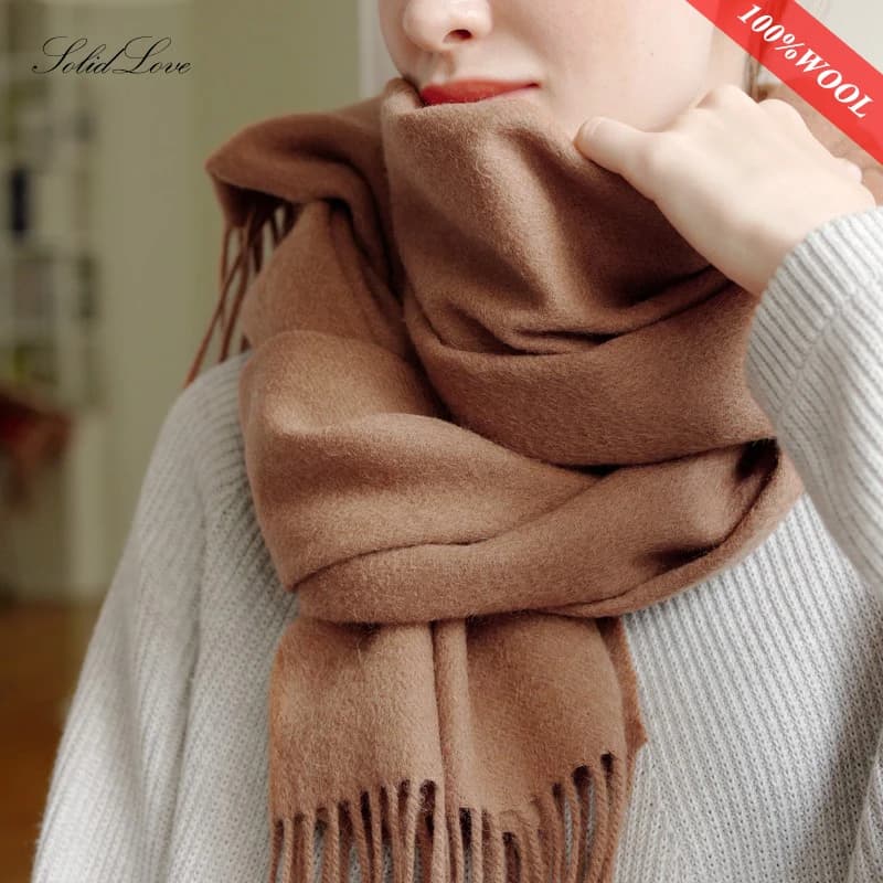 Women's 100% Wool Winter Scarf