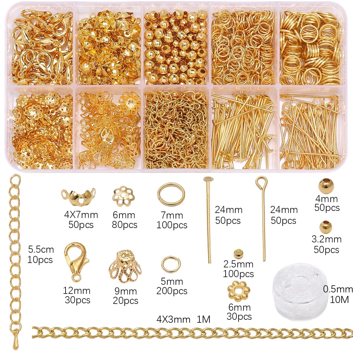 Jewelry Making Starter Kit With Beads