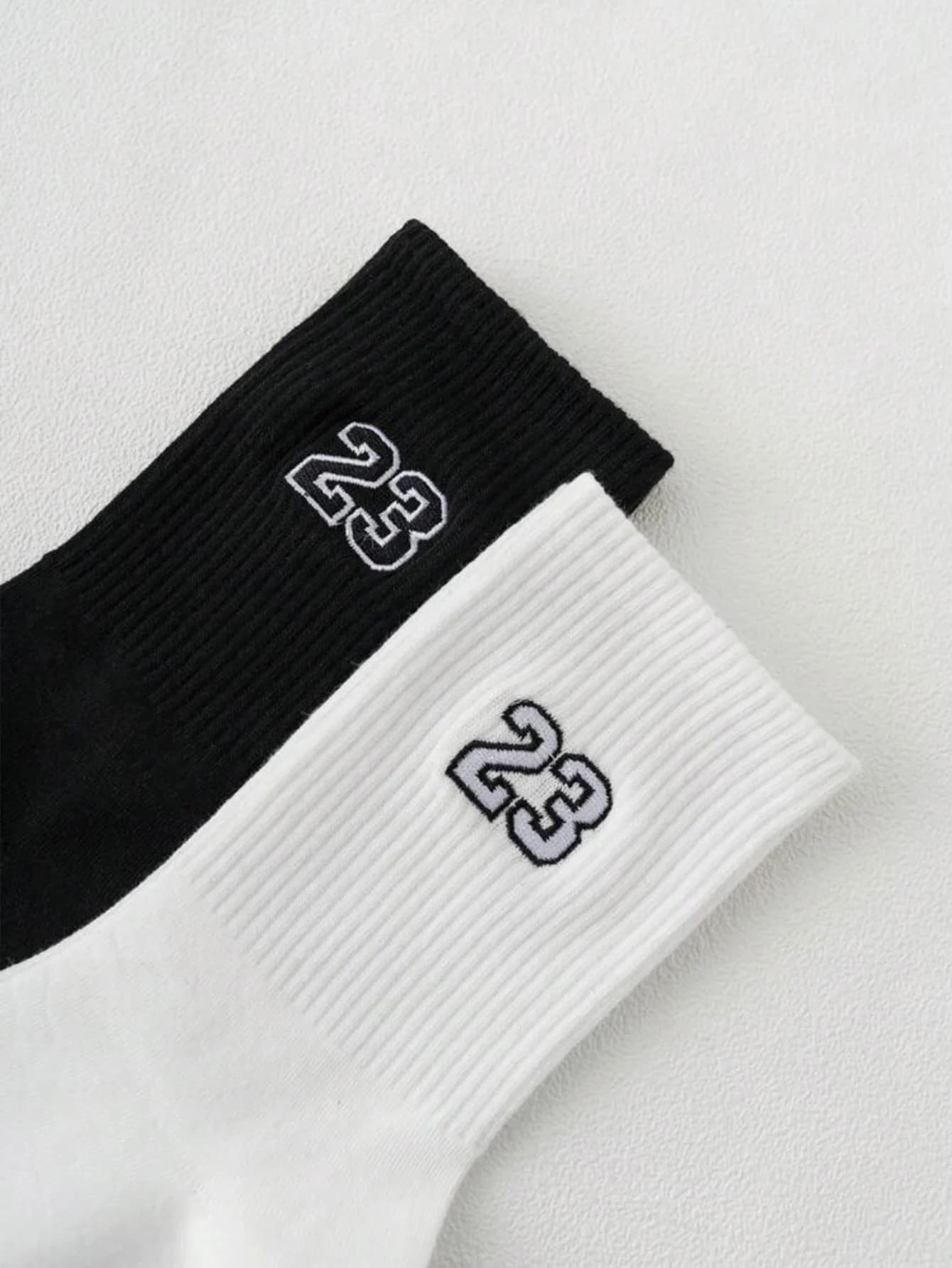 Men's Crew Socks with Number 23 Design