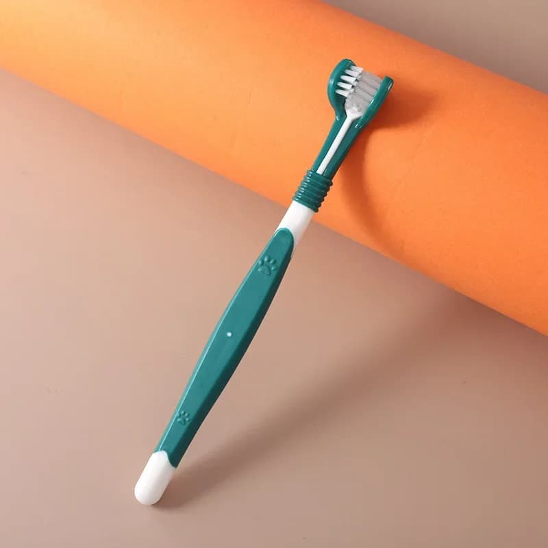 Three-Head Pet Toothbrush for Dogs