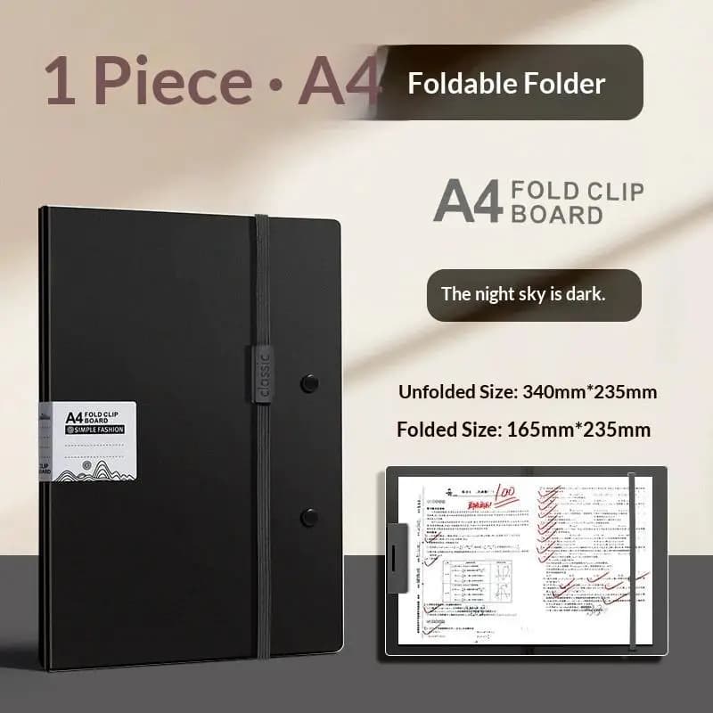 A4 Waterproof File Folder with Elastic Buckle