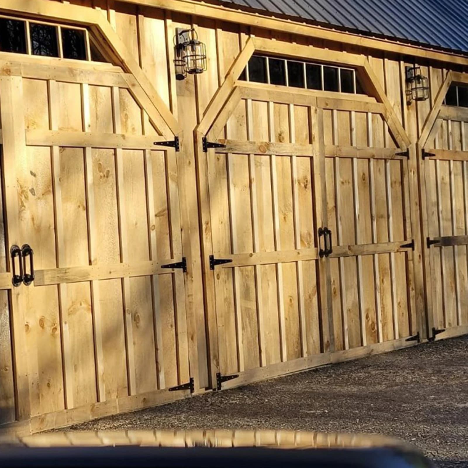 Shed Barn Door T-Hinges Iron