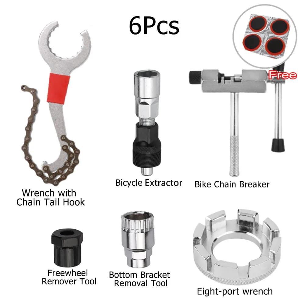 Bike Repair Tool Kit with Chain Breaker and Crank Puller