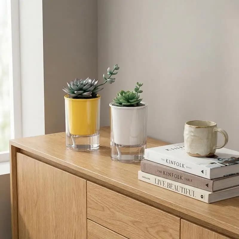Self-Watering Planter Pot with Drainage