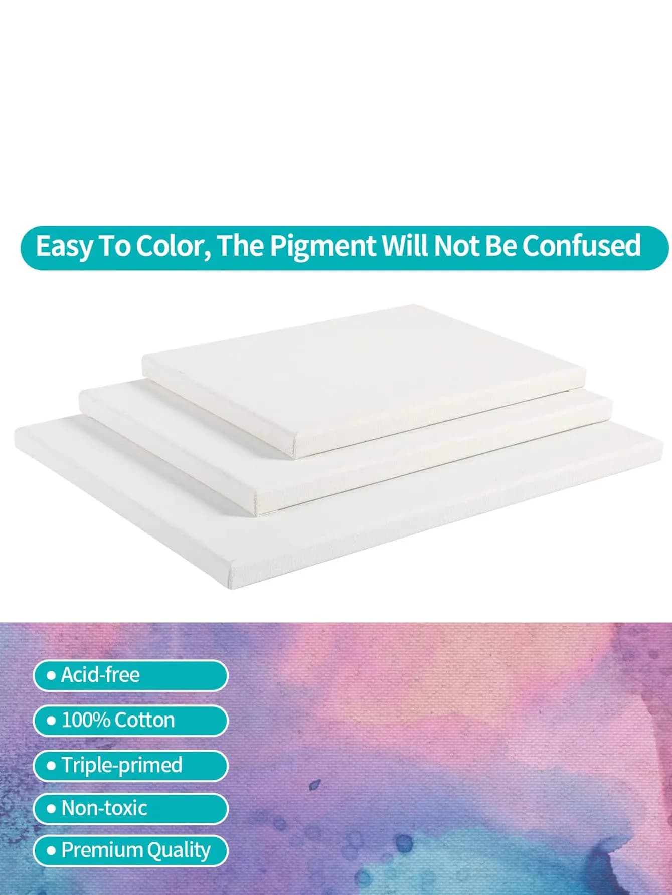 8x10 Inch Stretched Cotton Canvas Board