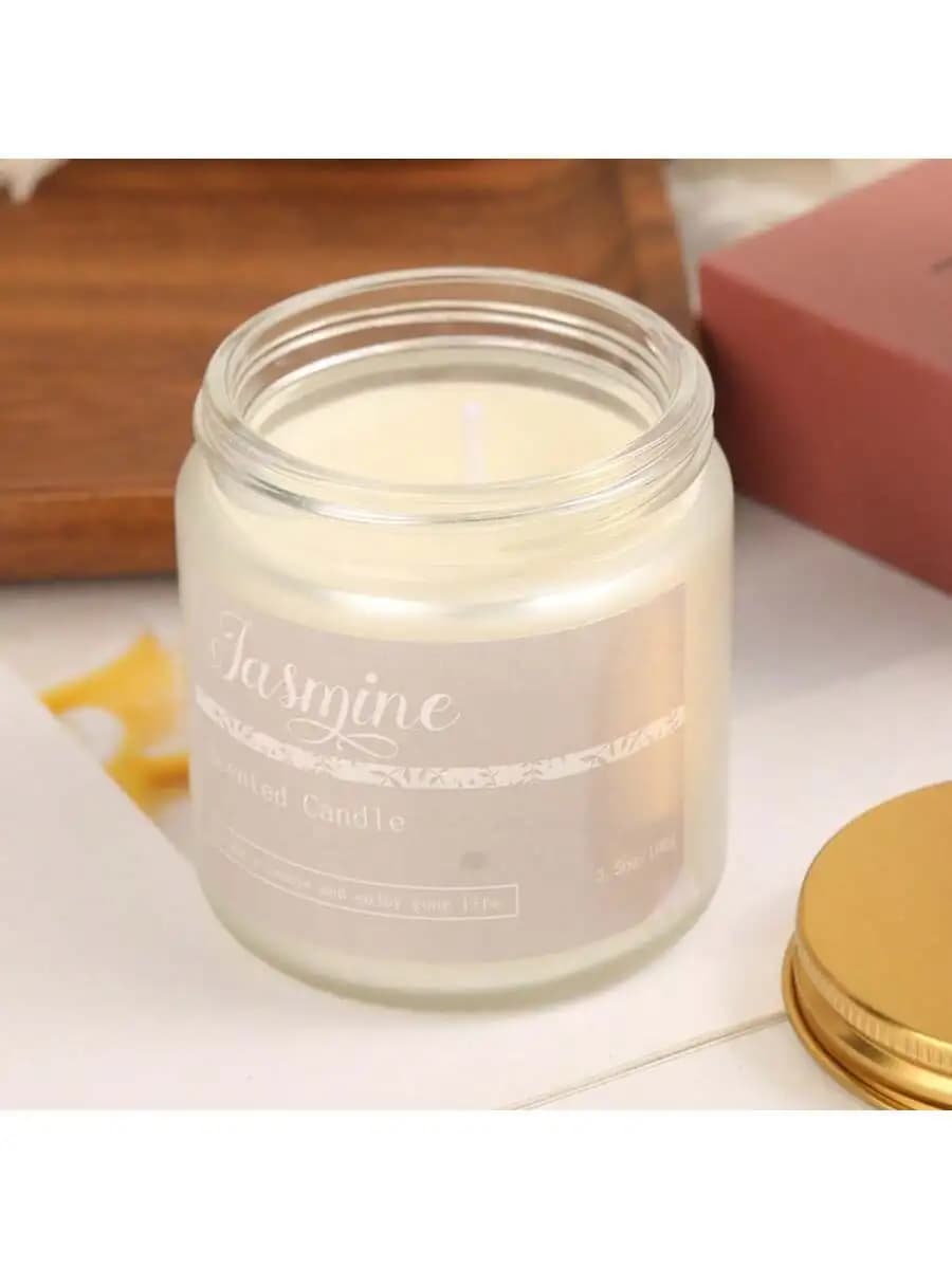 Scented Candle with Essential Oil Fragrance
