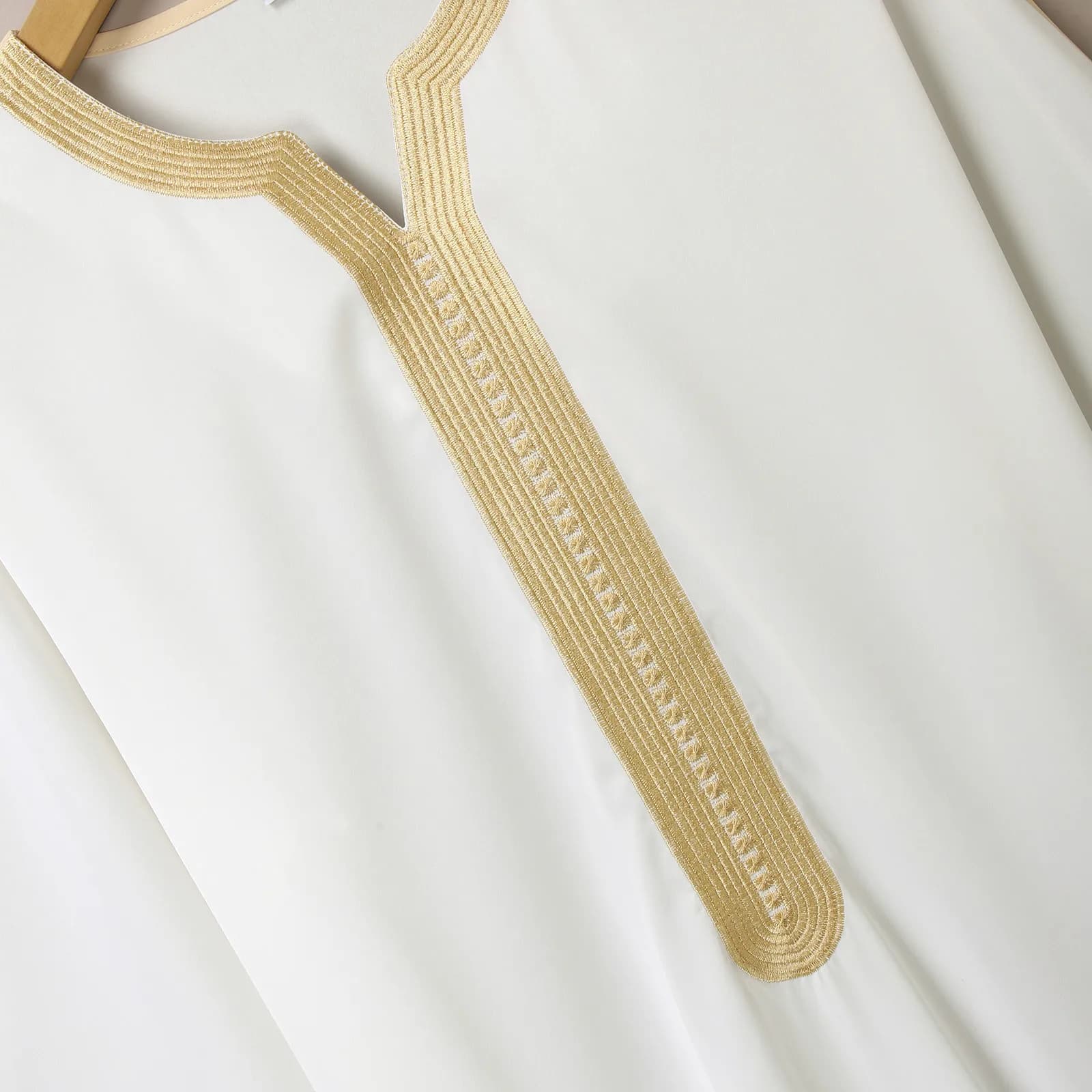 Men's Arabic Traditional Embroidered Jilbab Robe