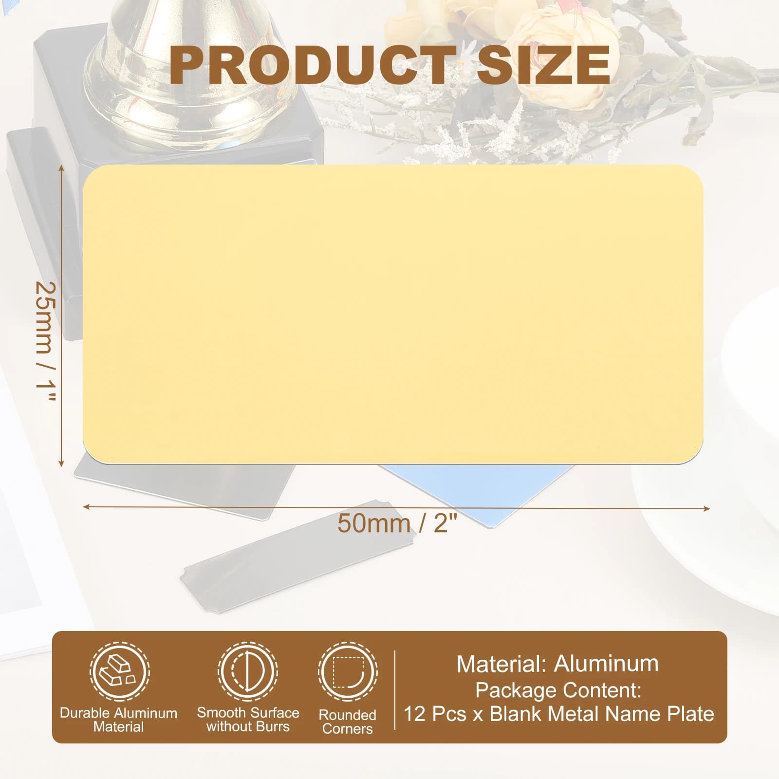 D 50x25mm 12Pcs