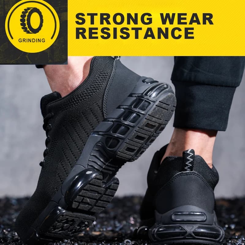 Steel Toe Safety Shoes for Men Women Comfortable Breathable Non Slip Work Shoes Security Protective Shoes Comfortable Sneakers