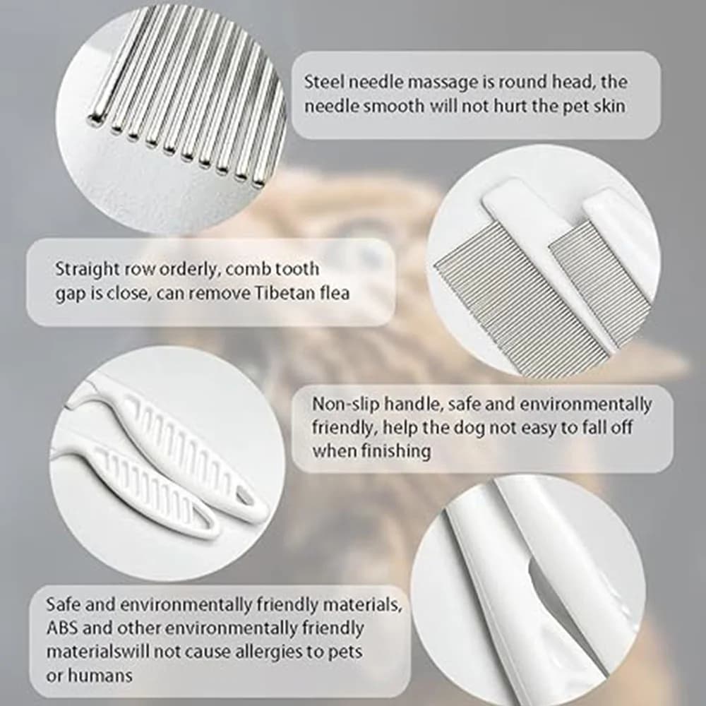 Pet Flea Comb Set