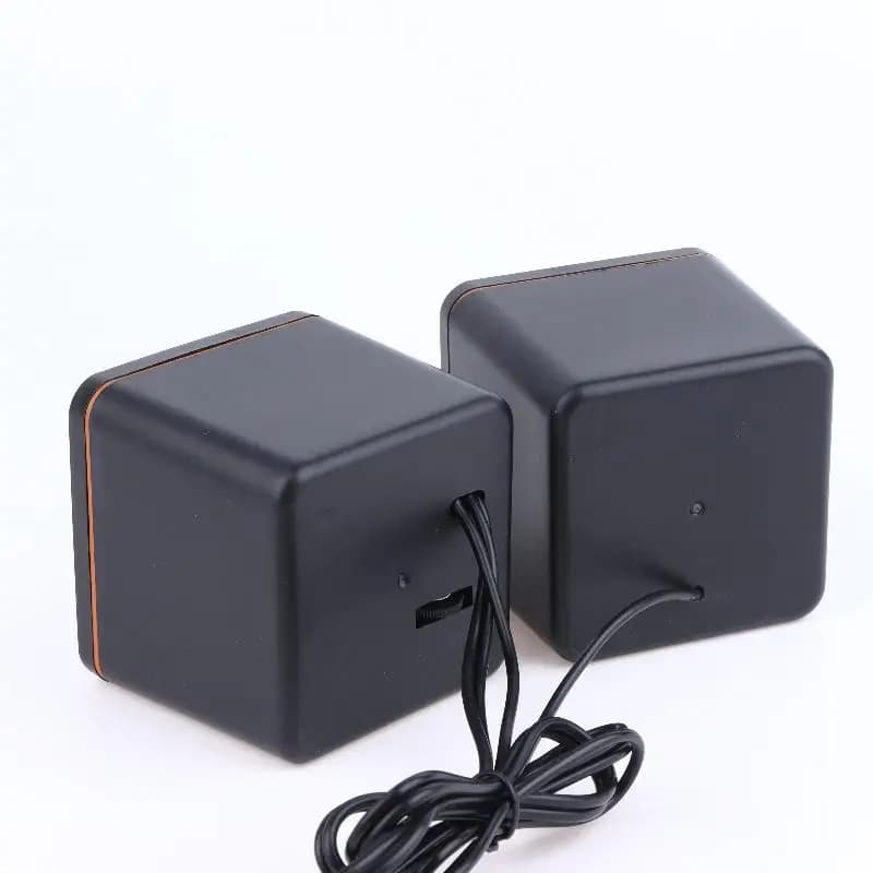 USB Stereo Speakers with Microphone and LED Light