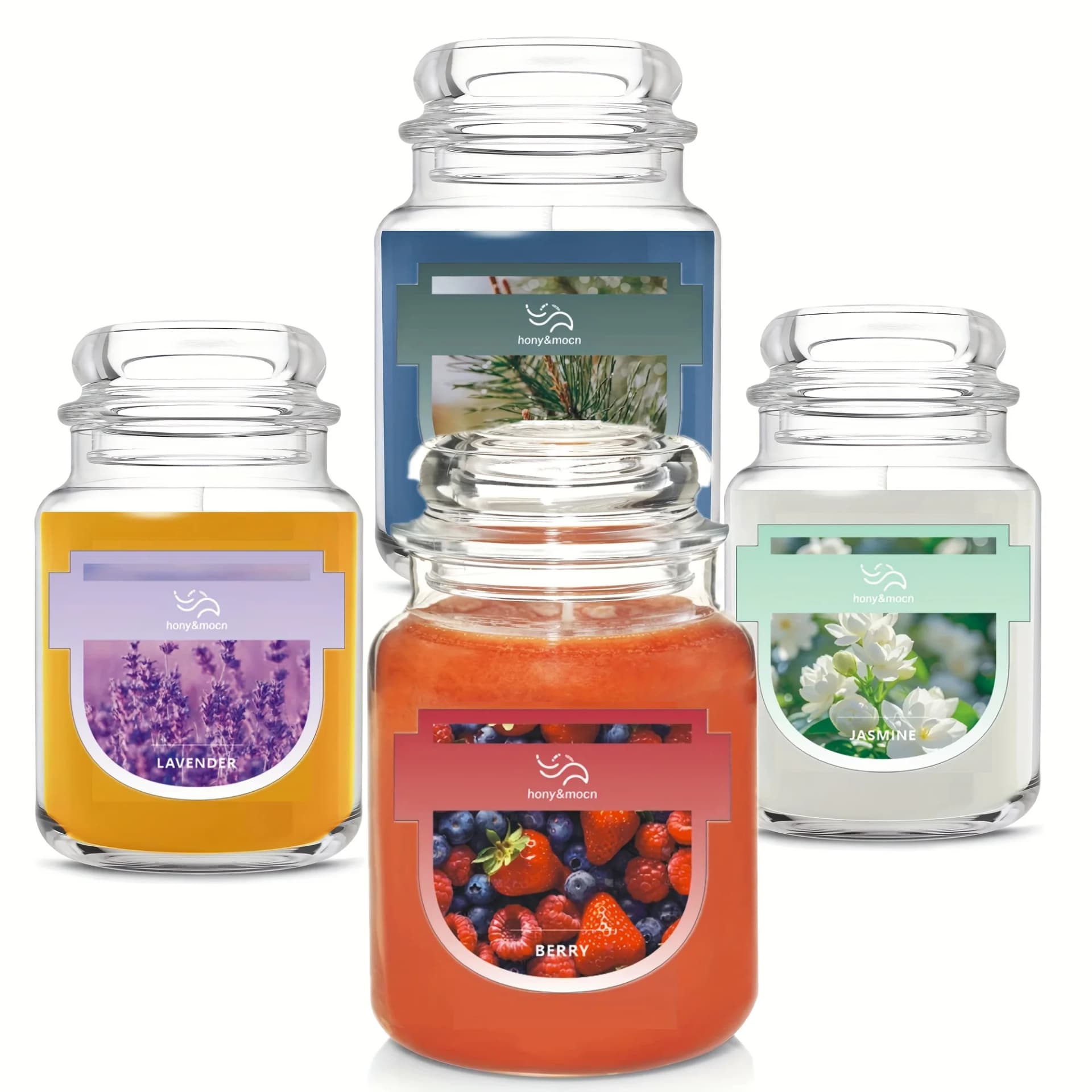 Cedar Lavender Jasmine Berry Scented Candle