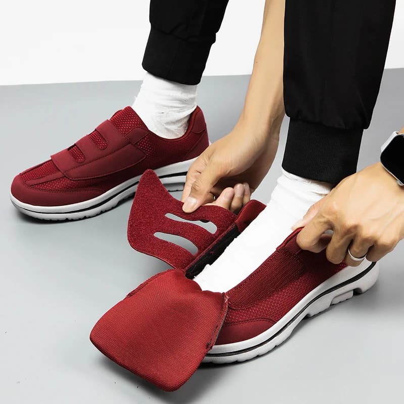 Wide Toe Sneakers For Fat Foot Diabetic Shoes For Elderly Hallux Valgus Bunion Orthopedics Swollen Feet Thumb Eversion Footwear
