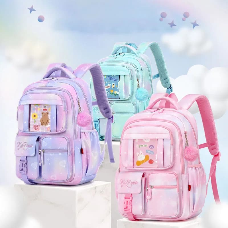 Lightweight Water Resistant School Backpack for Girls