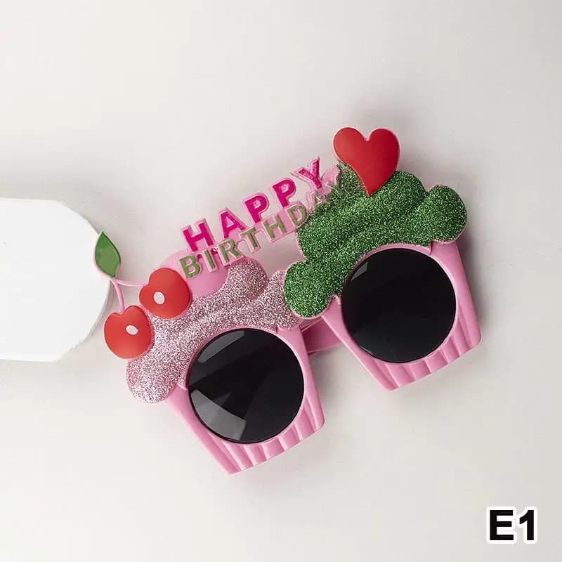 Birthday Party Novelty Glasses Photo Booth Props