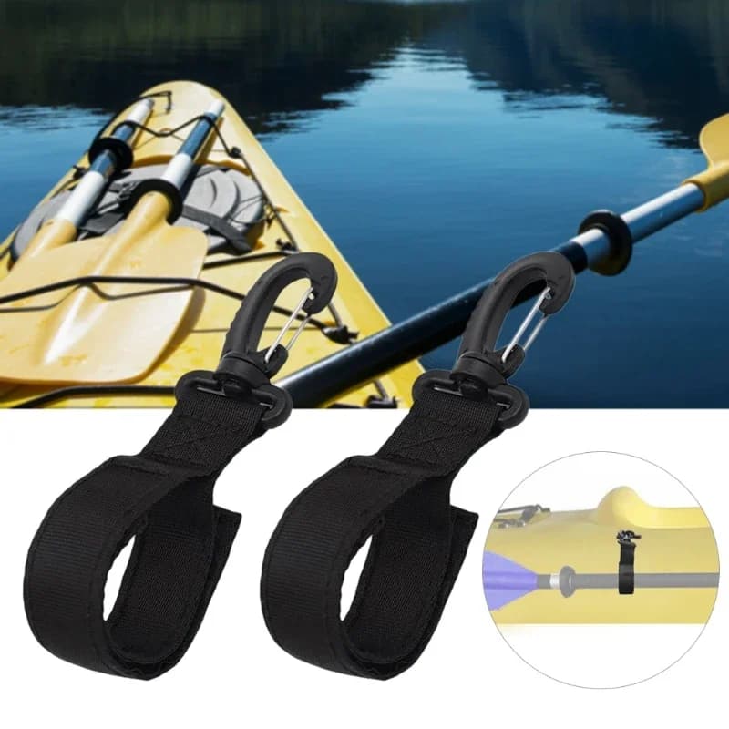 Kayak Paddle Holder Webbing Clip 2-Pack
