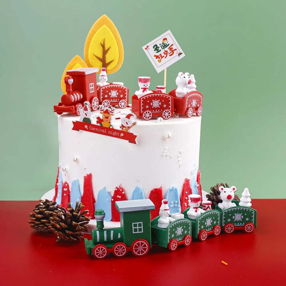 Plastic Train Christmas Ornament
