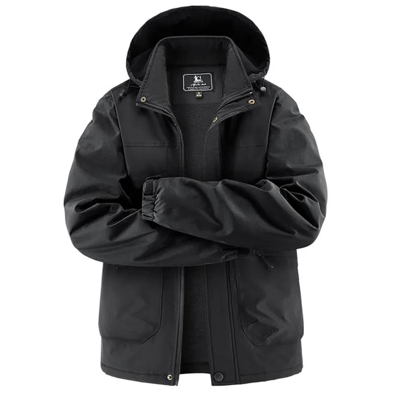 Men's Windproof Waterproof Winter Cargo Jacket