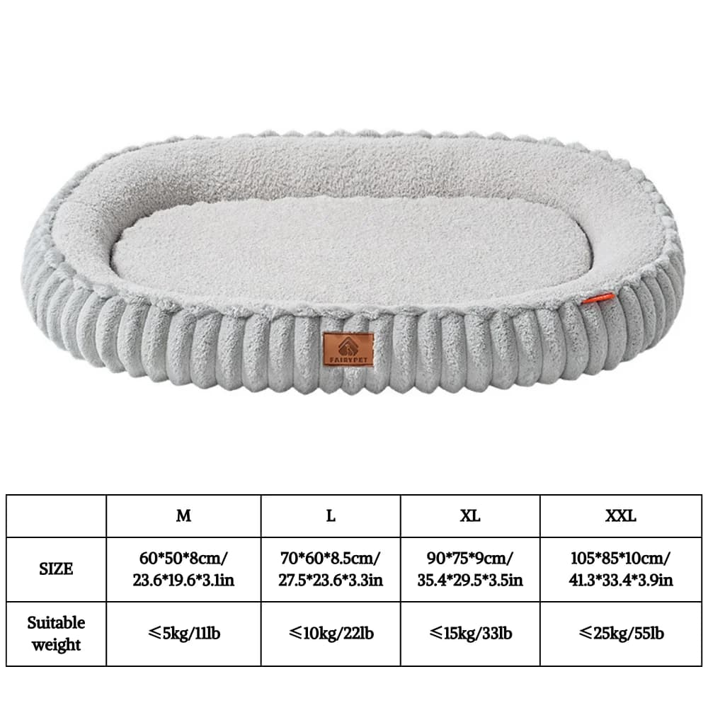 Winter Orthopedic Dog Bed with Egg Crate Foam