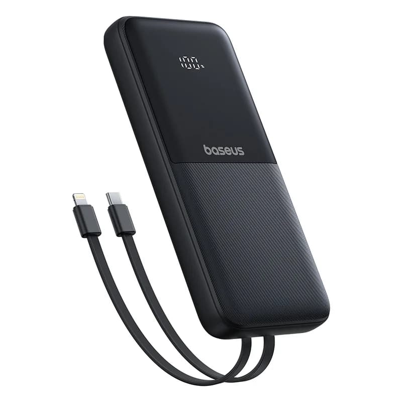 Dual Cable 20000mAh Power Bank with Fast Charging