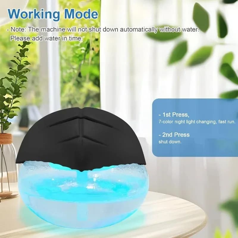 Water-Based Air Washer with LED Color Lights