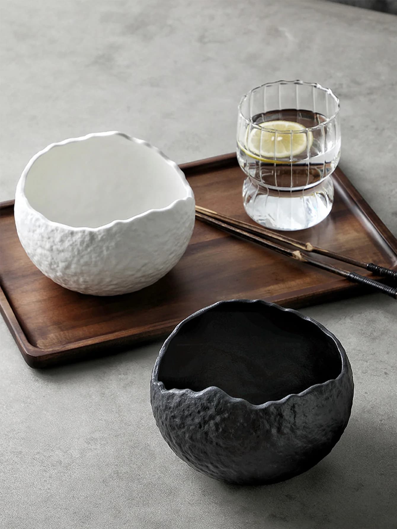 Irregular Eggshell Ceramic Bowl