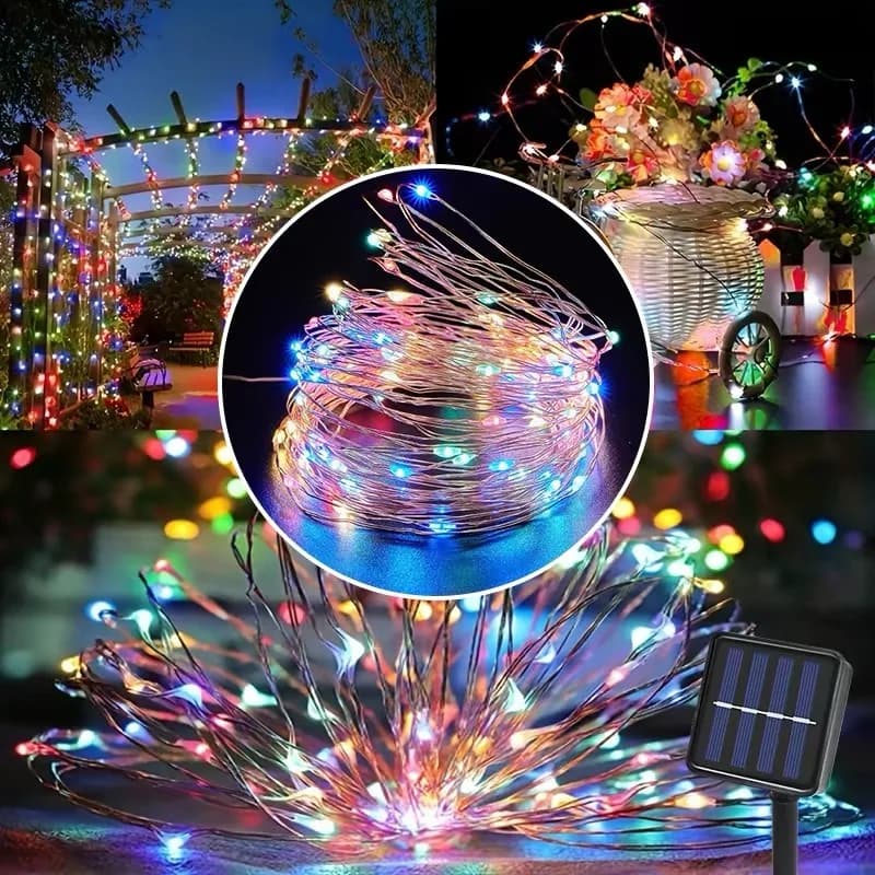 Solar LED String Lights Outdoor Waterproof
