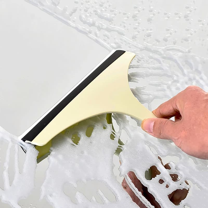 Glass Cleaning Squeegee with Silicone Wiper