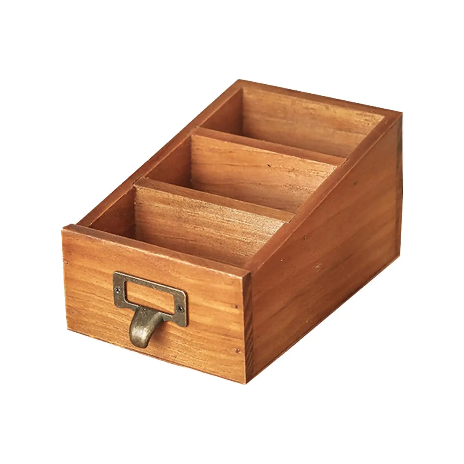 Wooden Desktop Organizer Pens Multifunctional Mini Makeup Organizer Office Supplies for Bathroom Home Countertop Office Vanity